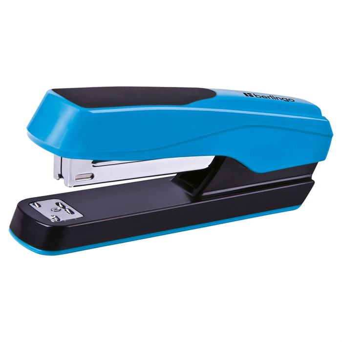 Степлер №24/6, 26/6 Berlingo "Fluent", до 25л., пластиковый корпус O311026