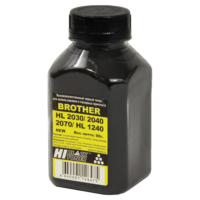 Тонер HI-BLACK для BROTHER HL-1240/2030/2040/2070, фасовка 90 г, 9802115 361265 - фото 123586