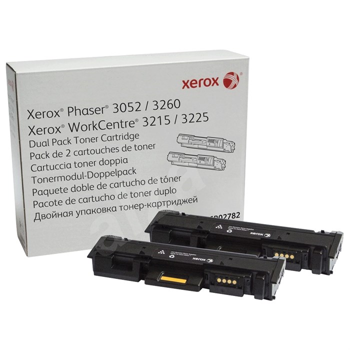 Картридж лазерный XEROX (106R02782) WC 3225/Phaser 3052/3260, оригинальный, КОМПЛЕКТ 2 шт., ресурс 2х3000 страниц 361827 - фото 123721