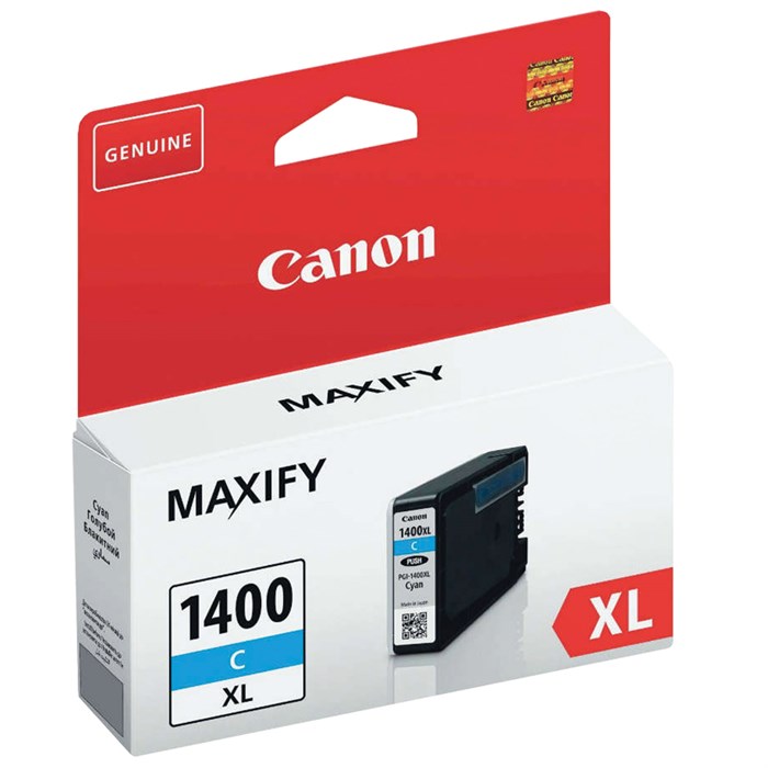 Картридж струйный CANON (PGI-1400XLС) МВ2040/МВ2340, голубой, оригинальный, ресурс 900 стр., 9202B001 362108 - фото 123766