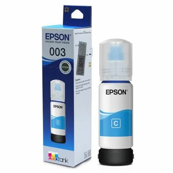 Чернила EPSON 003 (C13T00V298) для СНПЧ EPSON L3210/L3216/L3218, голубые, ОРИГИНАЛЬНЫЕ 364287 - фото 124667