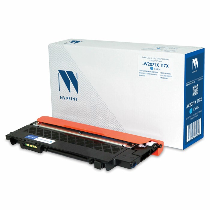 Картридж лазерный NV PRINT (NV-W2071X) для HP Color LJ 150a/150nw/178nw, голубой, ресурс 1300 страниц 364358 - фото 124723