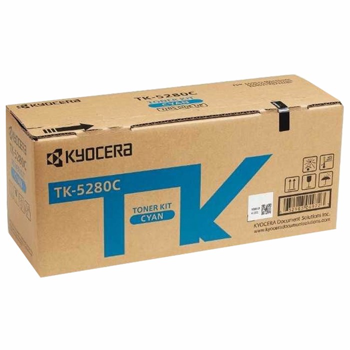 Тонер-картридж KYOCERA (TK-5280C) M6235cidn/M6635cidn/P6235cdn, голубой, ресурс 11000 страниц, оригинальный, 1T02TWCNL0 363659 - фото 126651