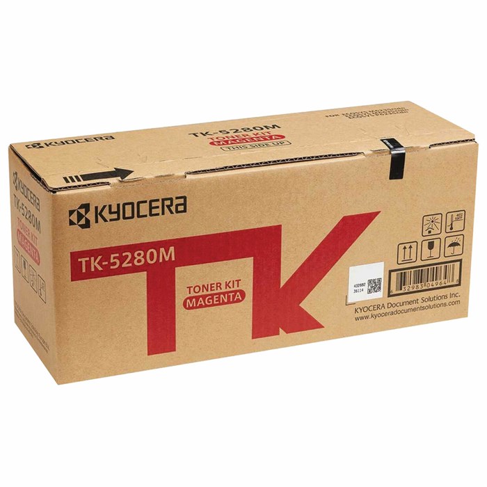 Тонер-картридж KYOCERA (TK-5280M) M6235cidn/M6635cidn/P6235cdn, пурпурный, ресурс 11000 страниц, оригинальный, 1T02TWBNL0 363660 - фото 126653