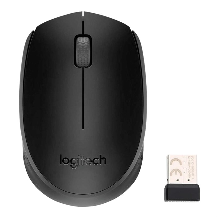 Мышь беспроводная LOGITECH B170, 2 кнопки + 1 колесо-кнопка, оптическая, черная, 910-004798 512596 - фото 159984