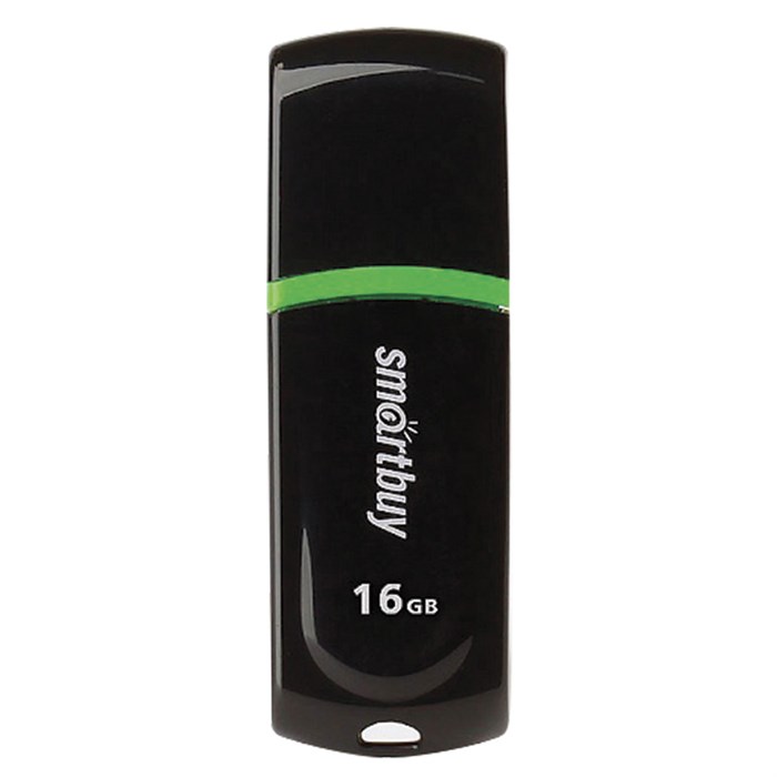 Флеш-диск 16 GB, SMARTBUY Paean, USB 2.0, черный, SB16GBPN-K 512769 - фото 161867