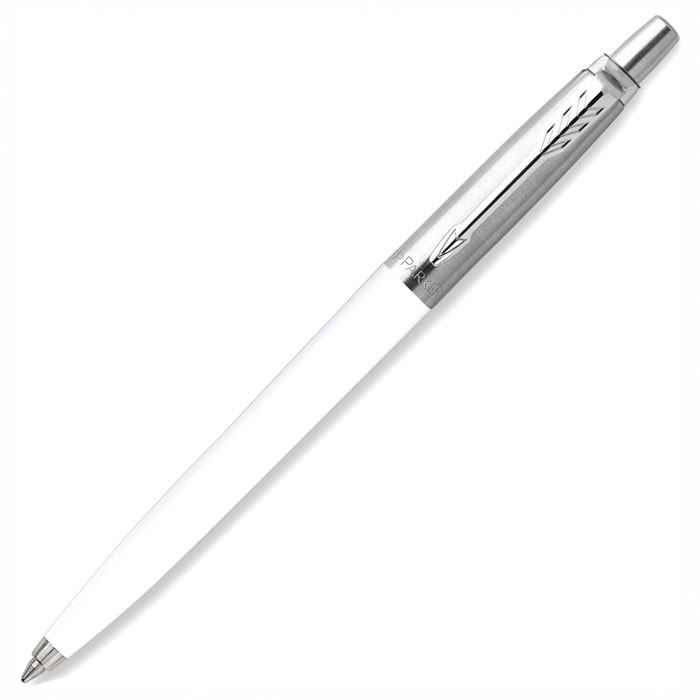 Ручка шариковая PARKER "Jotter Orig White", корпус белый, детали нержавеющая сталь, синяя, RG0032930 143867 - фото 171258