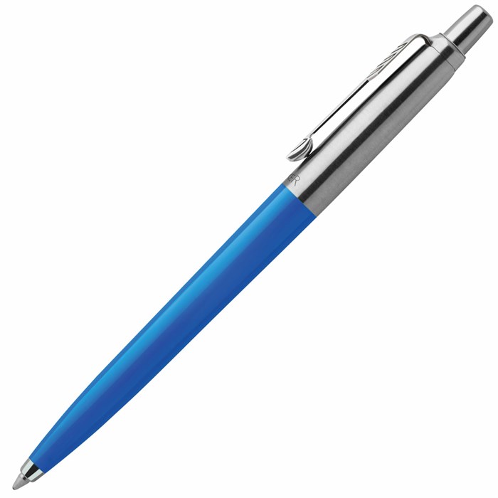 Ручка шариковая PARKER "Jotter Plastic CT", корпус синий, детали из нержавеющей стали, блистер, синяя, 2076052 143369 - фото 171261