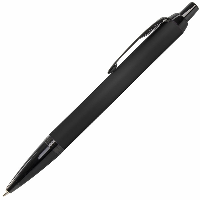 Ручка шариковая PARKER "IM Achromatic Black BT", черный матовый, нержавеющая сталь, синяя, 2127618 143769 - фото 172505