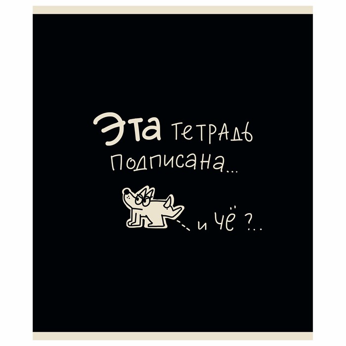 Тетрадь А5 48 л. ПЗБМ, скоба, клетка, матовая ламинация, брайль, "Тетрадь подписана" (микс в ПУ), 23447 405350 - фото 181064