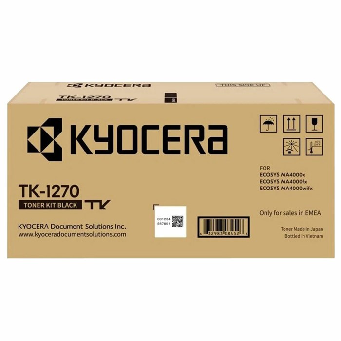 Тонер-картридж KYOCERA (TK-1270) ECOSYS MA4000x/MA4000fx/MA4000wifx, ресурс 10000 стр, оригинальный, 1T0C140NL0 364530 - фото 196491