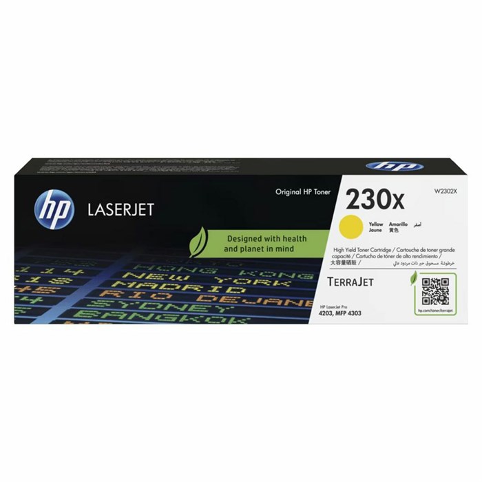 Картридж лазерный HP (W2302X) для Color LaserJet Pro 4303/4203, желтый, ресурс 5500 стр, оригинальный 364547 - фото 196507