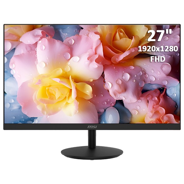 Монитор MSI Pro MP271A 27" (68,6 см), 1920x1080, 16:9, IPS, 5 ms, 250 cd, HDMI, VGA, черный 354937 - фото 204850