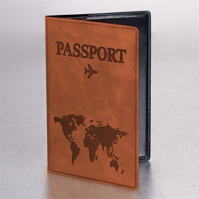 Обложка для паспорта "Passport Map", мягкая экокожа, коричневая, STAFF, 238876 238876 - фото 208230