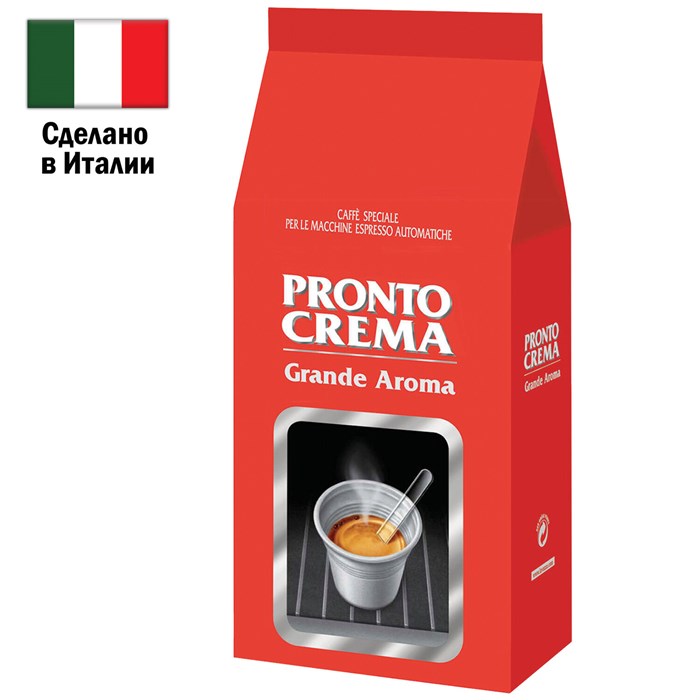 Кофе в зернах LAVAZZA "Pronto Crema" 1 кг, ИТАЛИЯ, 7821 621160 - фото 238987