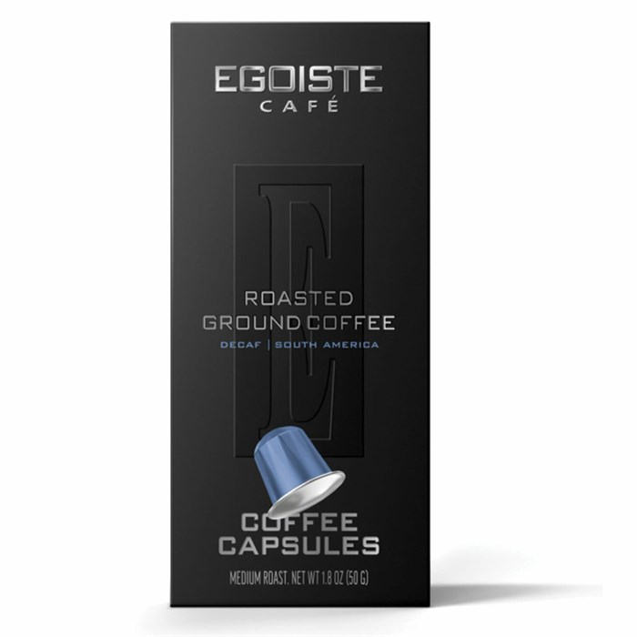 Кофе в капсулах EGOISTE "DECAF" для кофемашин Nespresso, 10 порций, арабика 100%, ФРАНЦИЯ, EG05012004 623756 - фото 239298