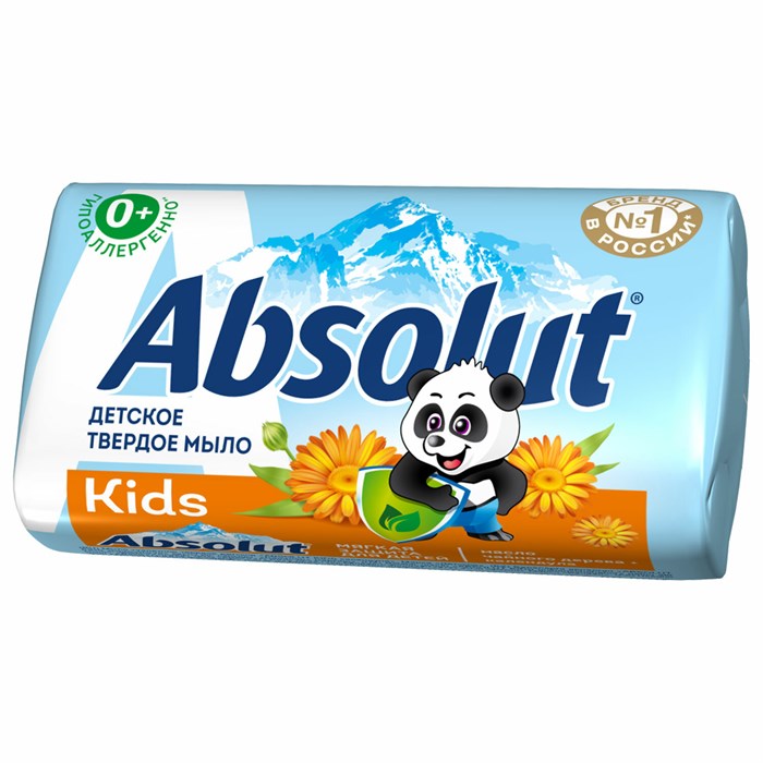 Мыло туалетное детское 90 г, ABSOLUT KIDS "Календула", натуральное, 07357, 6063 609029 - фото 241503