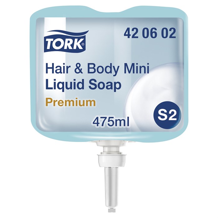 Картридж с жидким мылом-гелем одноразовый TORK (Система S2) Premium, 0,475 л, 420602 602958 - фото 241834