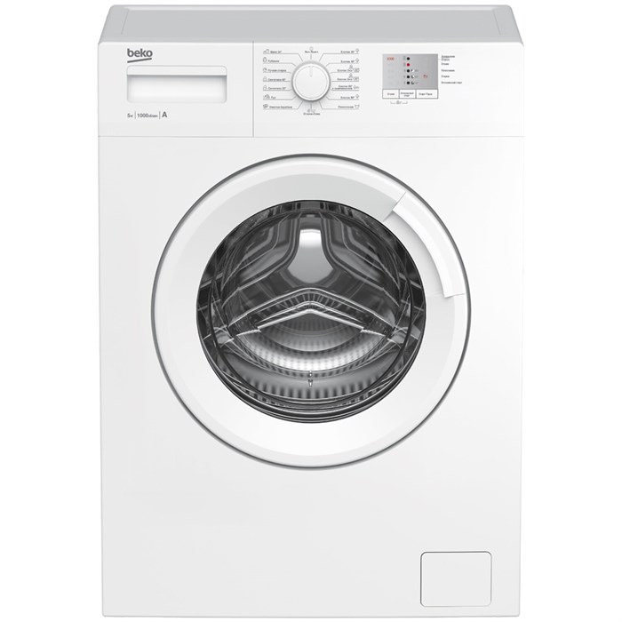 Стиральная машина BEKO WRS5511BWW, 1000 об/мин, 5 кг, фронтальная загрузка, 15 программ, белая, 7320110005 457165 - фото 244396