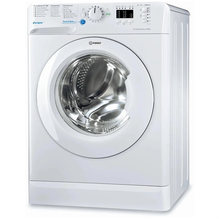 Стиральная машина INDESIT BWSA 51051 1, 1000 об/мин, 5 кг, фронтальная загрузка, 17 программ, белая, 869991020420 457173 - фото 244468