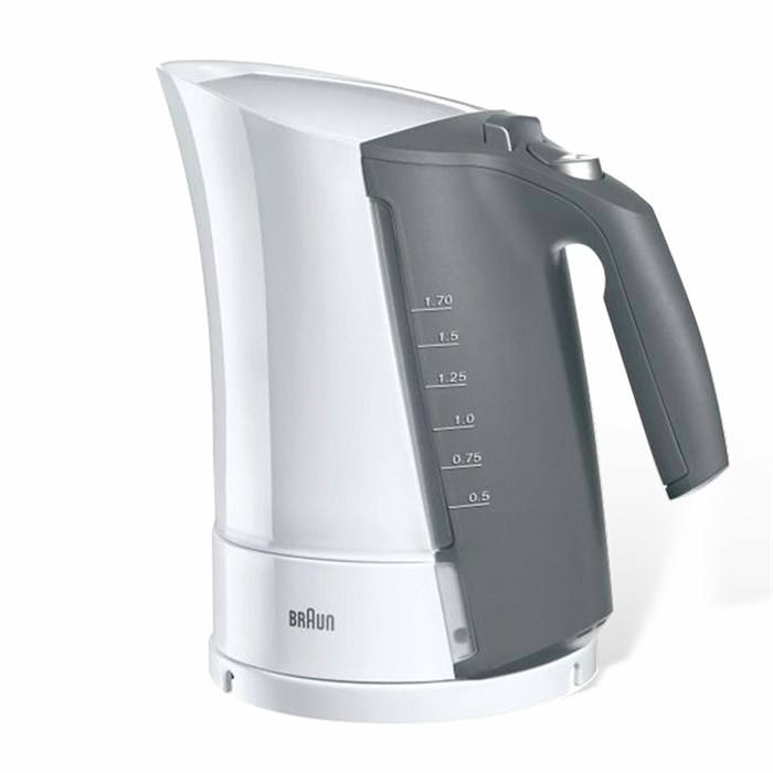 Чайник BRAUN WK-300, 1,7 л, 2200 Вт, закрытый нагревательный элемент, пластик, белый 450607 - фото 248462