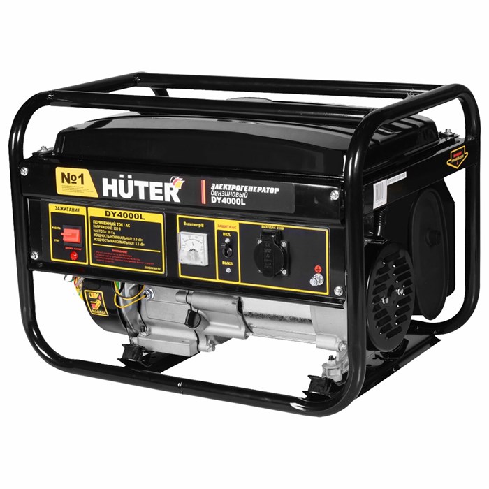 Бензиновый генератор HUTER DY4000L, 3200 Вт, 7 л.с., 4-тактный, 15 л, ручной стартер, 64/1/21 671267 - фото 249370