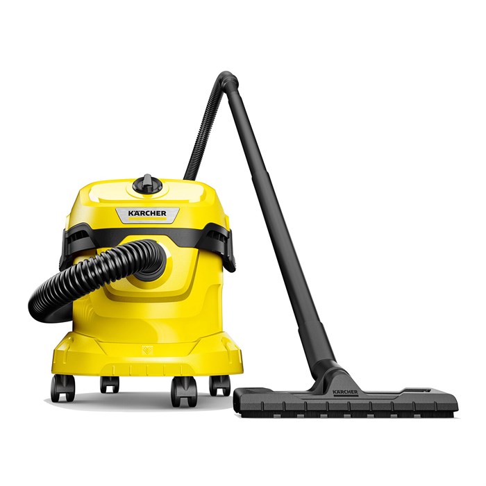 Пылесос хозяйственный KARCHER WD 2 Plus, мусоросборник 12 л, мощность 1000 Вт, желтый, 1.628-000.0 456631 - фото 255677