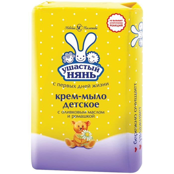 Ушастый нянь Крем-мыло с ромашкой, 90г O259724 - фото 257705