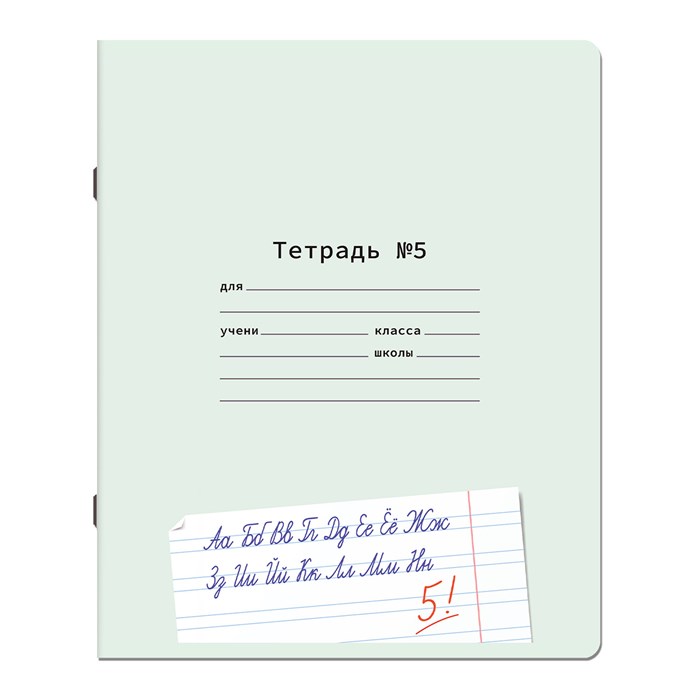 Тетрадь УЧУСЬ ПИСАТЬ № 5 12 л. узкая линия, со справочным материалом, обложка картон, ЮНЛАНДИЯ, 404850 404850 - фото 257764