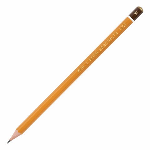 Карандаш чернографитный KOH-I-NOOR 1500, 1 шт., 8B, корпус желтый, заточенный 180486 - фото 270616