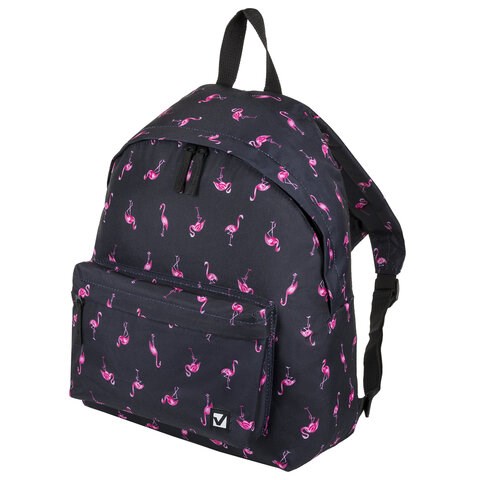 Рюкзак BRAUBERG СИТИ-ФОРМАТ универсальный, "Flamingo", синий, 41х32х14 см, 226404 226404 - фото 272454