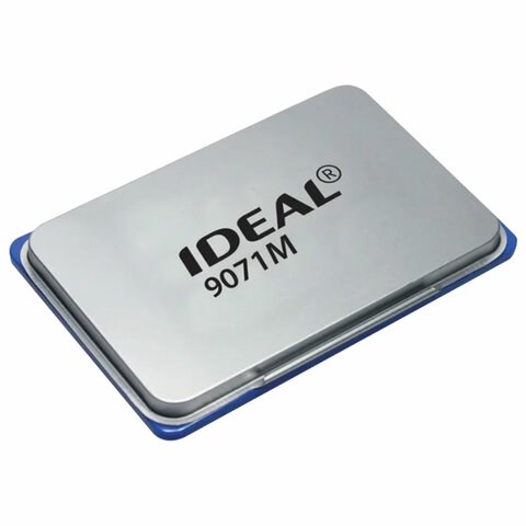 Штемпельная подушка TRODAT IDEAL, 90х56 мм, металлический корпус, синяя, 9071Мс, 153125 229575 - фото 272922