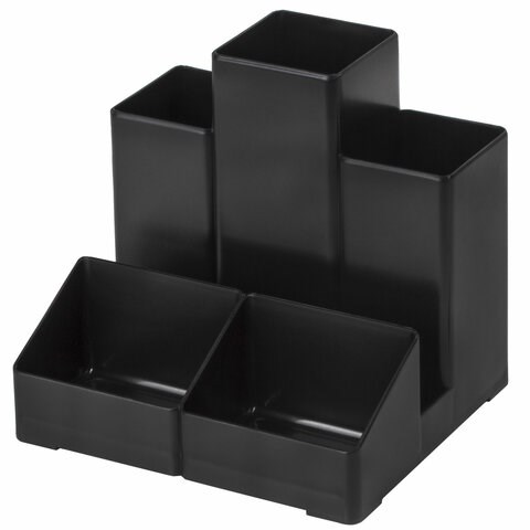 Подставка-органайзер BRAUBERG-CONTRACT, 109х95х101,5 мм, 5 отделений, черная, 230893 230893 - фото 273037
