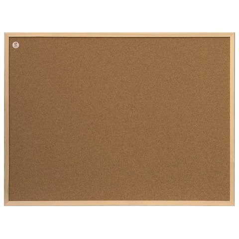 Доска пробковая для объявлений 80x60 см, деревянная рамка, 2х3 ECO,, TC86/C 236527 - фото 273381