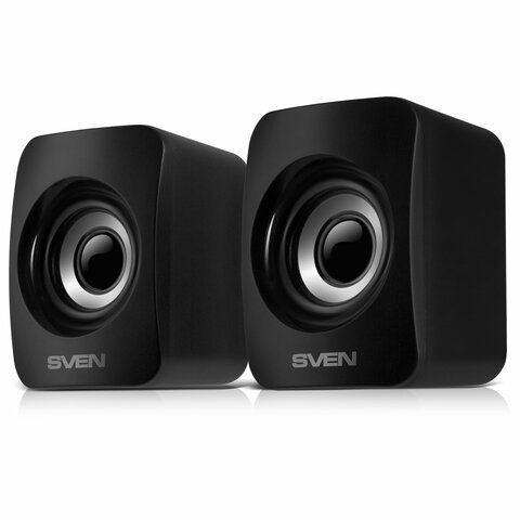 Колонки компьютерные SVEN 130, 2.0, 6 Вт, питание USB, черные, SV-020224 263168 - фото 274118