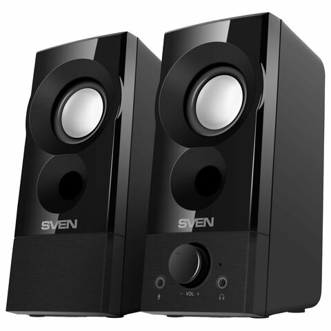 Колонки компьютерные SVEN 357, 2.0, 6 Вт, питание USB, черные, SV-018191 263169 - фото 274119