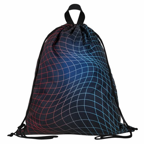 Мешок для обуви BRAUBERG большой удобный с ручкой, 51х41 см, "Neon web", 271596 271596 - фото 274483