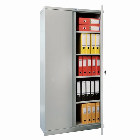 Шкаф металлический офисный ПРАКТИК "M-18", 1830х915х370 мм, 43 кг, разборный, S20499398002 290470 - фото 275278