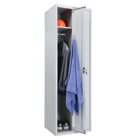 Шкаф металлический для одежды ПРАКТИК LS-21, двухсекционный, 1830х600х500 мм, 29 кг 290472 - фото 275280