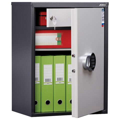 Шкаф металлический для документов AIKO "SL-65ТEL" ГРАФИТ, 630х460х340 мм, 17 кг, S10799060902 291192 - фото 275406