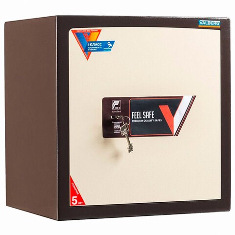 Сейф взломостойкий 1 класс VALBERG "Карат-46 new", 460х440х380 мм, 90 кг, ключевой замок, S10499104040 291229 - фото 275429