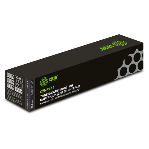 Тонер-картридж CACTUS (CS-P411) для PANASONIC KX-MB1900/2000/2020/2030, ресурс 2000 стр. 320796 - фото 275559