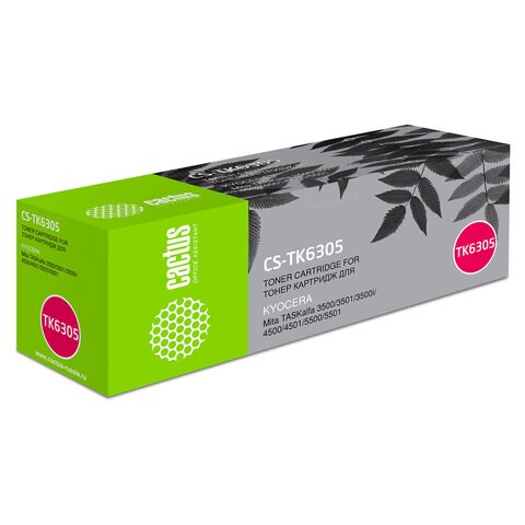 Тонер-картридж CACTUS (CS-TK6305) для KYOCERA TASKalfa 3500i/3501i/4500i/5500i, ресурс 35000 стр. 320914 - фото 275621