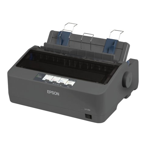 Принтер матричный EPSON LX-350 (9 игольный), А4, 347 знаков/сек, 4 млн/символов, USB, LPT, COM, C11CC24031 353035 - фото 275677
