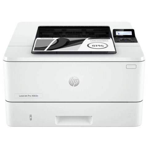 Принтер лазерный HP LaserJet Pro 4003n, А4, 40 стр./мин., 80000 стр./мес., сетевая карта, 2Z611A 354952 - фото 275841