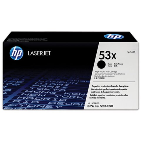 Картридж лазерный HP (Q7553X) LaserJet 2015/2015n/2014, №53X, оригинальный, ресурс 7000 страниц 360547 - фото 275914