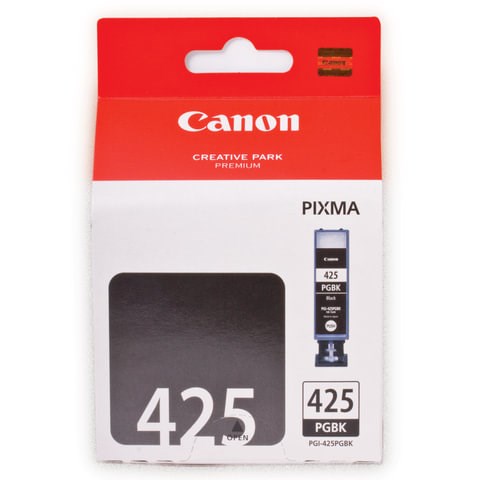 Картридж струйный CANON (PGI-425BK) Pixma MG5140/MG5240/MG6140/MG8140, черный, оригинальный, 344 стр, 4532B001 360862 - фото 275970