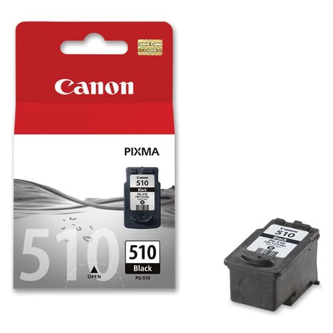 Картридж струйный CANON (PG-510) Pixma MP240/MP260/MP480, черный, оригинальный, ресурс 220 страниц, 2970B007 360990 - фото 275997