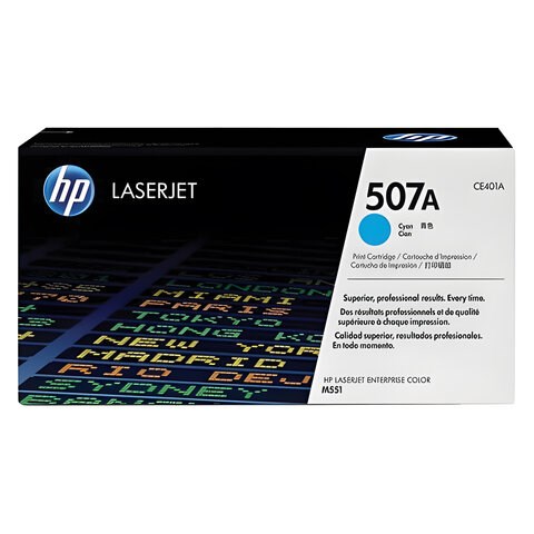 Картридж лазерный HP (CE401A) LaserJet Pro M570dn/M570dw, №507A, голубой, оригинальный, ресурс 6000 страниц 361137 - фото 276036
