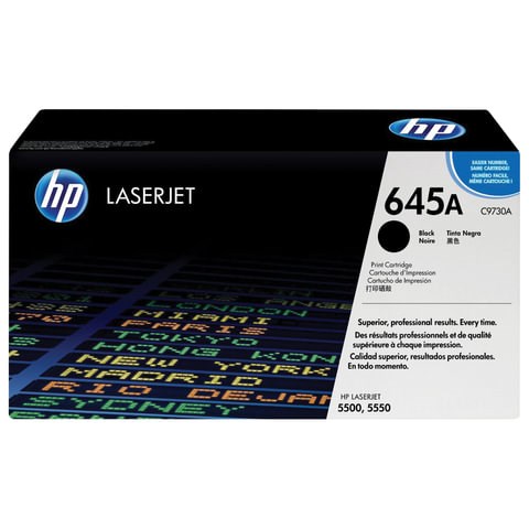 Картридж лазерный HP (C9730A) Color LaserJet 5500/5550, №645A, черный, оригинальный, ресурс 13000 страниц 361215 - фото 276088